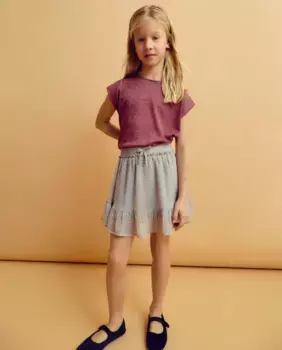 Юбка для девочки из люрекса на резинках Coconut El Corte Ingls, зеленый