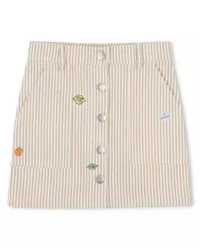 Юбка для девочки из розового хлопка Kenzo Kids, цвет Rosa