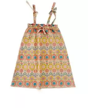 Юбка для девочки Платье в оранжевых обоях LONGLIVETHEQUEEN