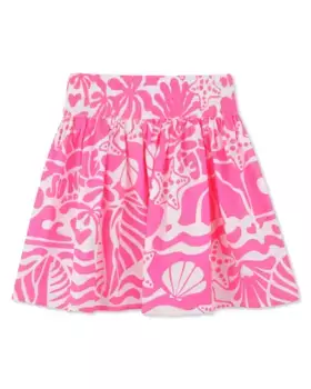 Юбка для девочки розового цвета с цветами Billieblush, цвет Rosa