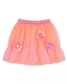 Юбка для девочки розового цвета с цветами Billieblush, цвет Rosa