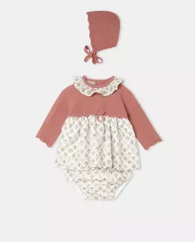 Юбка для девочки с капюшоном и чехлом под подгузник Coconut El Corte Ingls, розовый