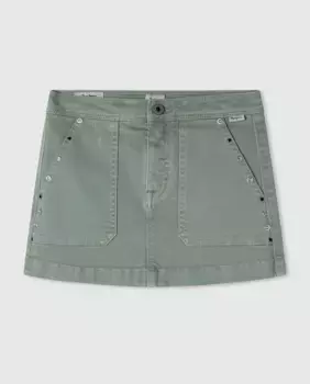 Юбка для девочки с маком Pepe Jeans, темно-зеленый