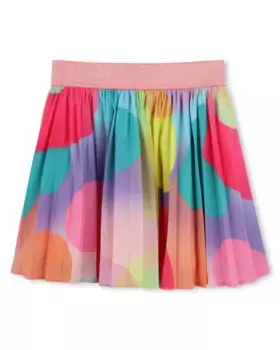 Юбка для девочки с многоцветным микропринтом Billieblush, многоцветный