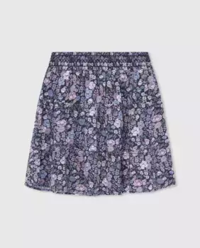 Юбка для девочки с резинкой на талии и цветочным принтом Pepe Jeans, мультиколор