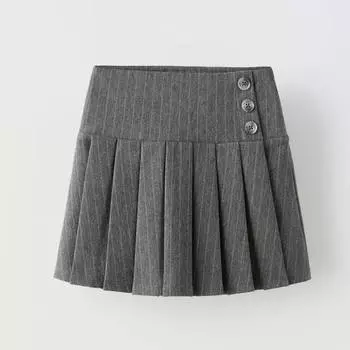 Юбка для девочки Zara With Buttons, серый