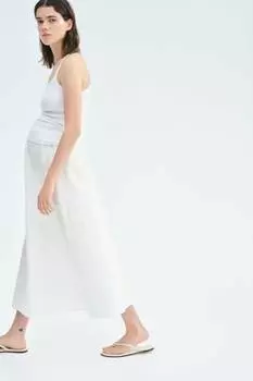 Юбка для мам с вышивкой ришелье H&M, белый