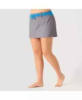 Юбка для плавания больших размеров на шнурке Free Country, серый