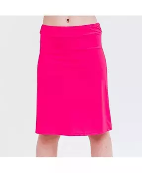 Юбка для плавания длиной до колена для больших девочек Calypsa, розовый