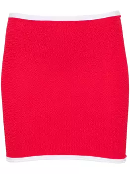 Юбка для плавания Hunza G с жатым узором, красный