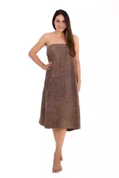 Юбка для сауны Julie Julsen с застежкой-липучкой, коричневый