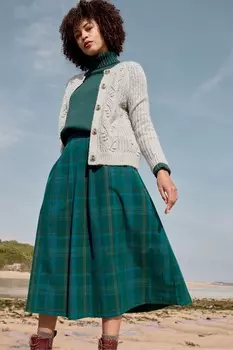 Юбка дневной мечты из 100% хлопка Seasalt Cornwall, бирюзовый