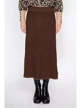 Юбка до колена ASSUILI, коричневый