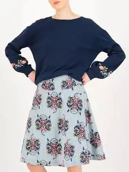 Юбка до колена Blutsgeschwister Rock Romance Rules the World, красочный