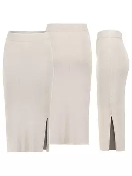 Юбка до колена Eight2Nine, кремовый