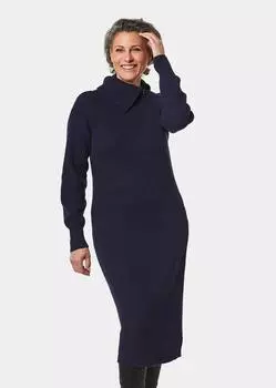 Юбка до колена GOLDNER Strickkleid, морской