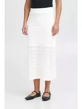 Юбка до колена ICHI, белый