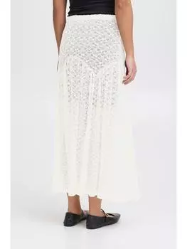 Юбка до колена ICHI, белый