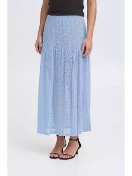 Юбка до колена ICHI, синий