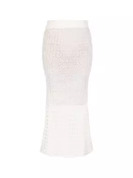 Юбка до колена IZIA, белый