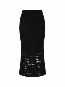 Юбка до колена IZIA, черный