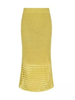 Юбка до колена IZIA, зеленый