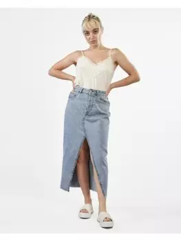 Юбка до колена Jack & Jones Jeansrock, синий
