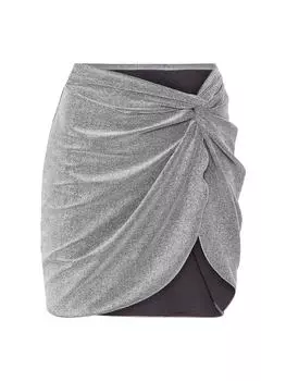 Юбка до колена LSCN BY LASCANA, цвет anthrazit-silberfarben