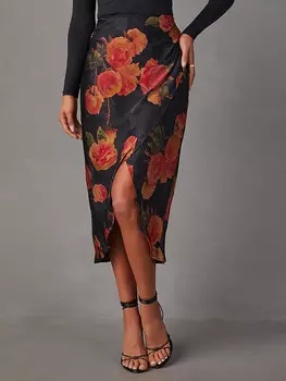 Юбка до колена Milan Kiss, темно синий