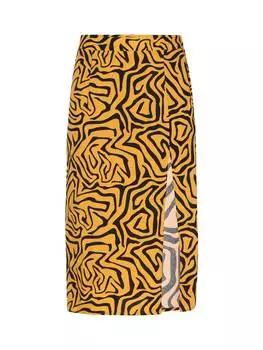 Юбка до колена myMo ROCKS, цвет mustard black