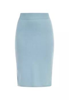 Юбка до колена myMo Strick Midi, светло синий