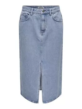 Юбка до колена ONLY Rock, цвет Light Blue Denim