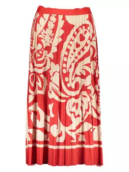 Юбка до колена Oui, цвет rot/beige