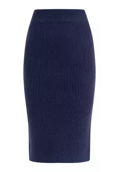 Юбка до колена RISA Strick Midi, морской