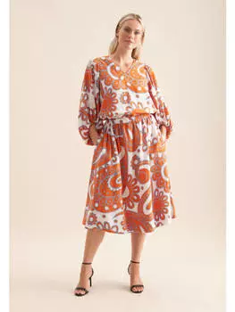 Юбка до колена Seidensticker, оранжевый