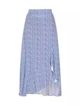 Юбка до колена Usha, цвет blue white