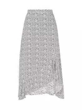 Юбка до колена Usha, цвет white black