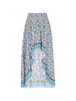 Юбка до колена usha FESTIVAL, цвет blue multicolor