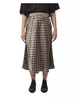 Юбка до колена Vero Moda, коричневый