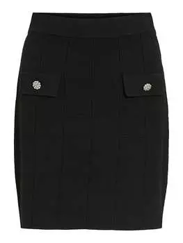 Юбка до колена Vila, черный