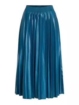 Юбка до колена Vila Rock, цвет moroccan blue