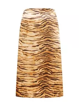 Юбка Dorothy Perkins Curve, цвет Brown/Chestnut brown/Ochre