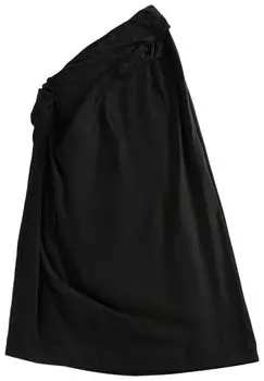 Юбка Dries Van Noten Knotted Jersey Skirt 'Black', черный