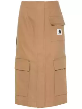 Юбка Duck из коллаборации с Carhartt WIP SACAI, коричневый