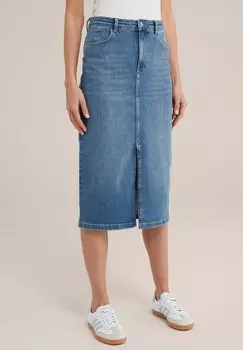 Юбка джинсовая BLUE RIDGE WE Fashion, цвет blue