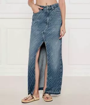 Юбка джинсовая c_ dnm Boss Orange, синий