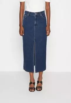 Юбка джинсовая, цвет тёмное небо IRENE LTB, цвет dark sky wash
