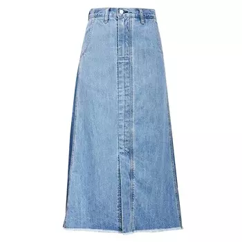 Юбка джинсовая Deep Breath А-силуэта, голубой