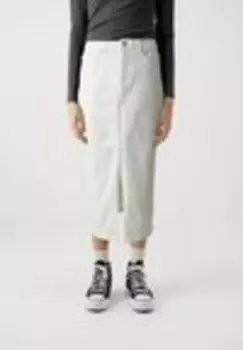 Юбка джинсовая PCJESSIE MIDI SKIRT Pieces, белый