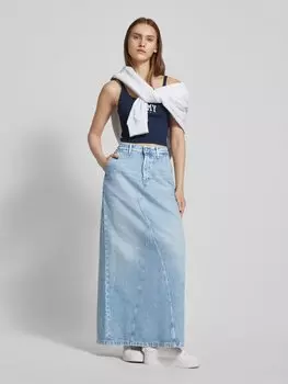 Юбка джинсовая с боковыми карманами модель 'CLAIRE' Tommy Jeans, светло-голубой